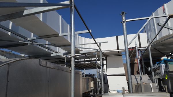 rooftop ductwork doublewall for healthcare