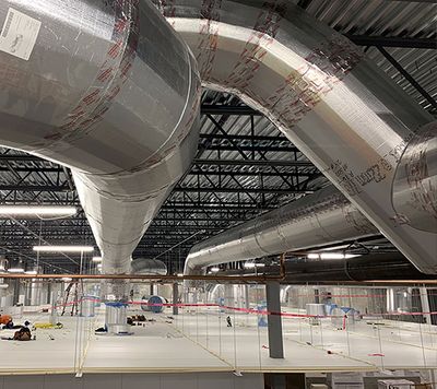 round pre-insulated ductwork system