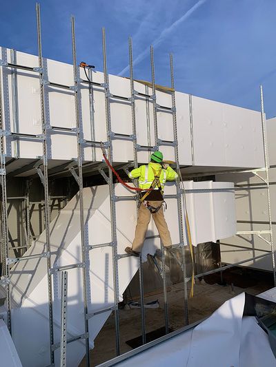 preinsulated rooftop duct Thermaduct exterior outdoor ductwork