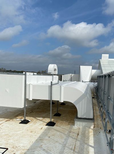 Outdoor High Humidity Rooftop Ductwork Thermaround Thermaduct Pool Ductwork
