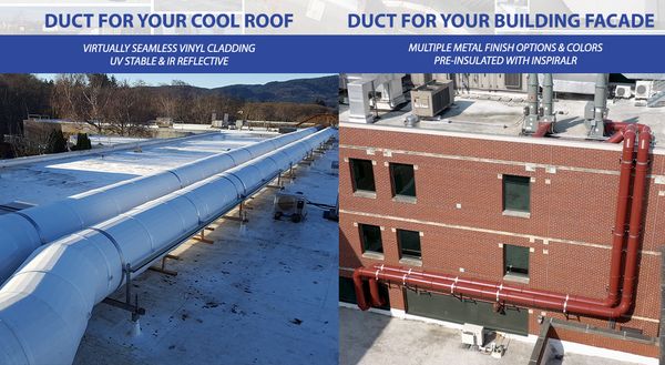 Thermaround Vinyl Cladded Ductwork and Metal Cladded Ductwork Spiral Pre-Insulated Ductwork