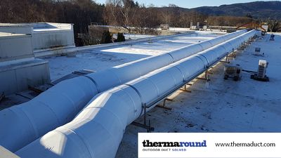 preinsulated round ductwork outdoors