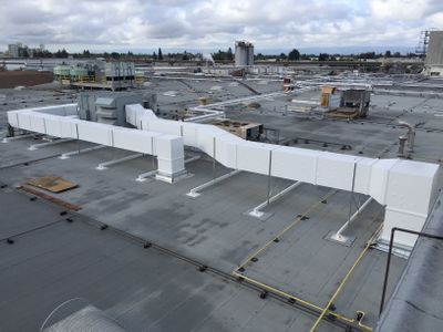 exterior outdoor ductwork food grade facility