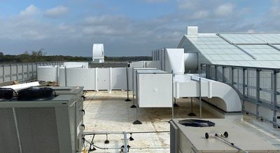 Exterior Natatorium Round and Rectangular Ductwork Thermaduct Thermaround Outdoor Rooftop Ductwork For Pools Thermaduct