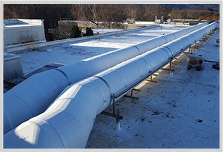 round rooftop duct thermaround outdoor double wall ductwork