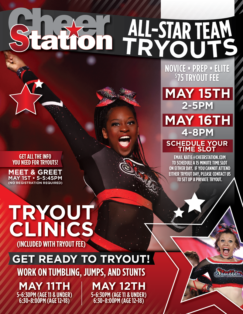 Cheer Posters Tryouts
