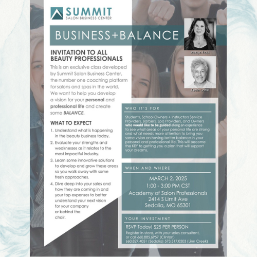 SUMMIT: Salon Business & Balance