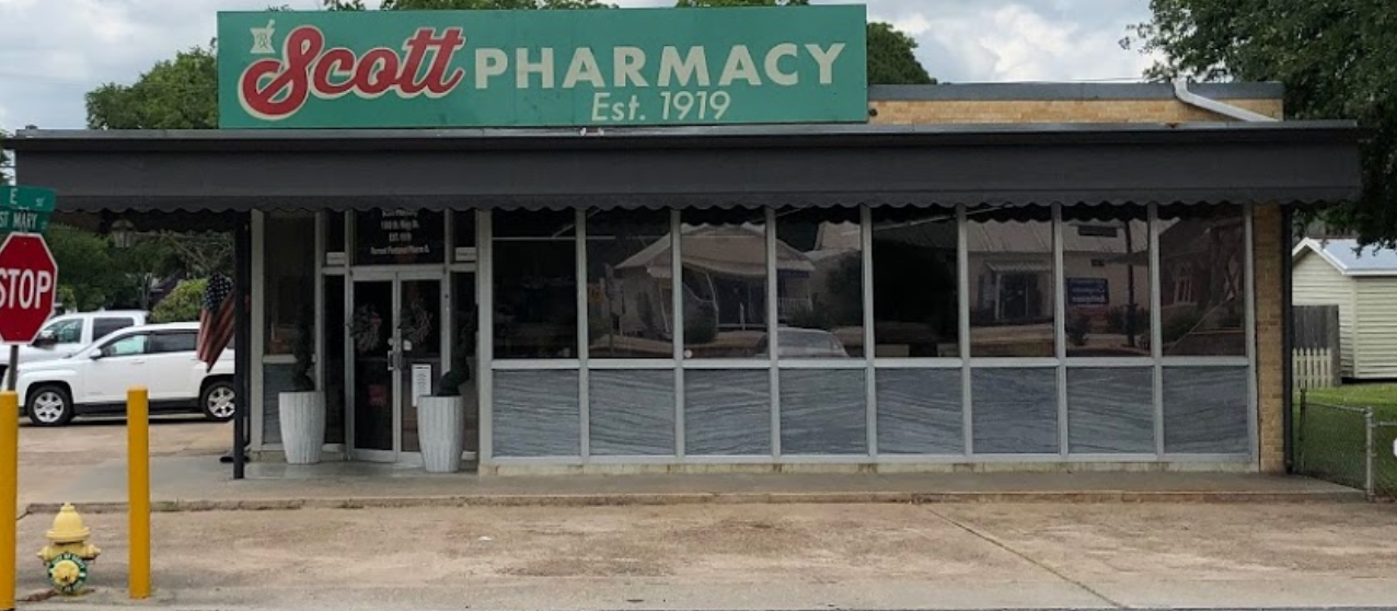 Scott Pharmacy is the oldest drugstore in Lafayette-Parish, providing you with the same dedicated service that you've known for the past 100 years (est. 1919). Historic Pharmacy, Traditional Medicine.