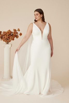plus size formal dresses austin tx Feathered Plus-Size Long Beaded Prom Dress A1229C Royal / 16 main image 1