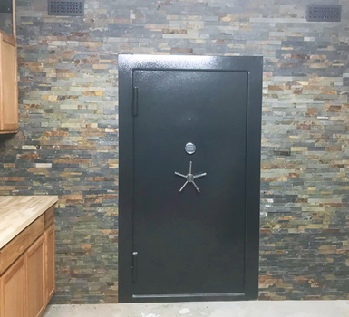 Installed Safe Door