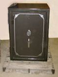 a black custom office safe for documents or small guns.