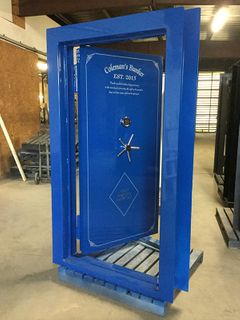 Gloss Blue Inswing Vault Door