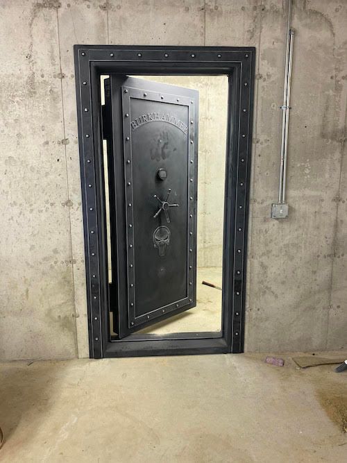 Custom Inswing Steampunk Vault Door Installed