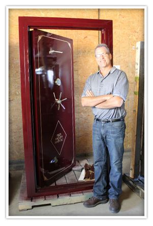 Gloss Burgundy Titan Vault Door