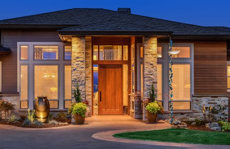 Front Door with Glass Surround