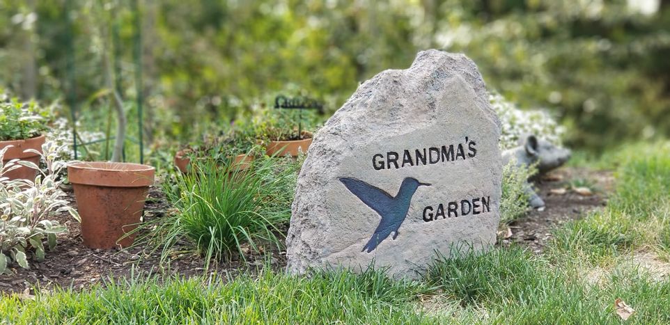 A personalized rock for your garden decor