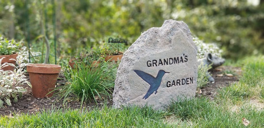 A personalized rock for your garden decor