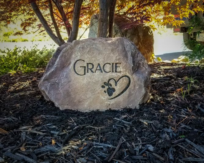 Pet memorial stones
