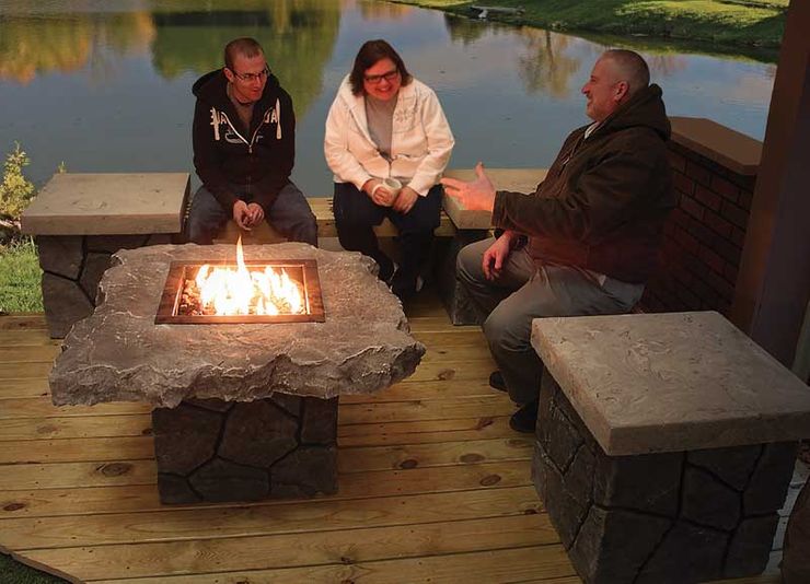 Boulder fire pits uniquely designed for you.