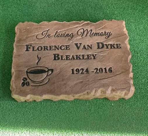 Personally designed memorial stone for your private space