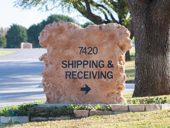 Help your visitors know where to go Directional signage in stone