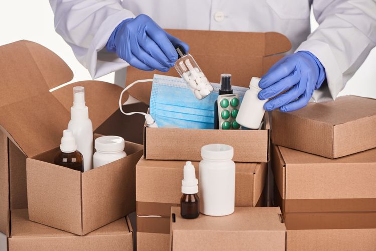 Packages with medications Home Delivery