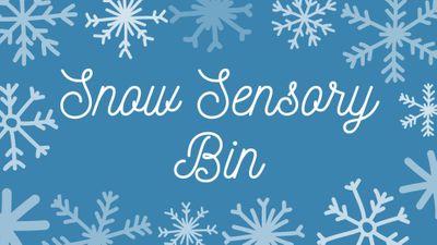 Snow Sensory Bin