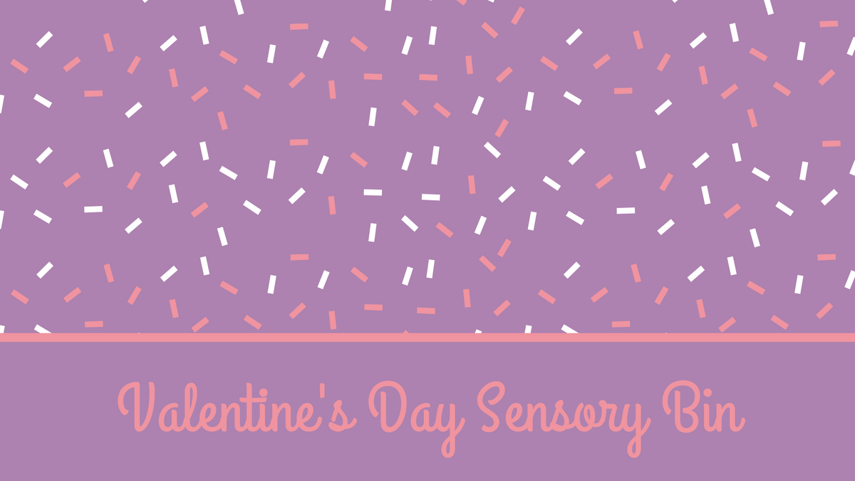 Mommy and Me Valentine's Day Sensory Bin