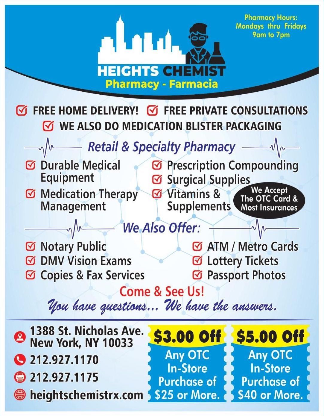 Heights Chemist Flyer 2023