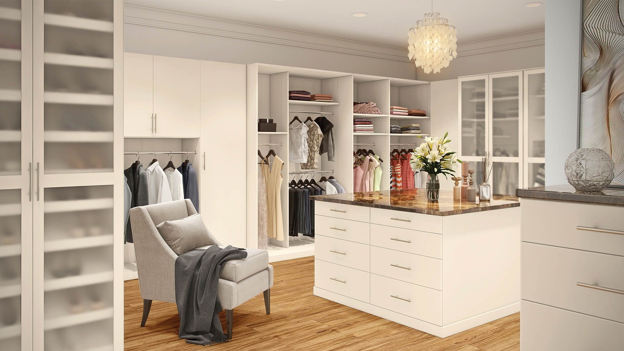 learn more WALK-IN CLOSETS