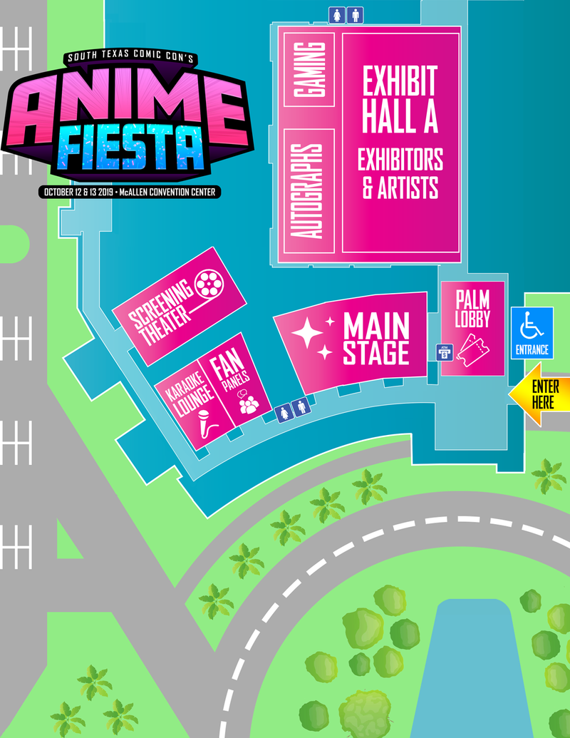 Map AnimeFiesta October 12 & 13