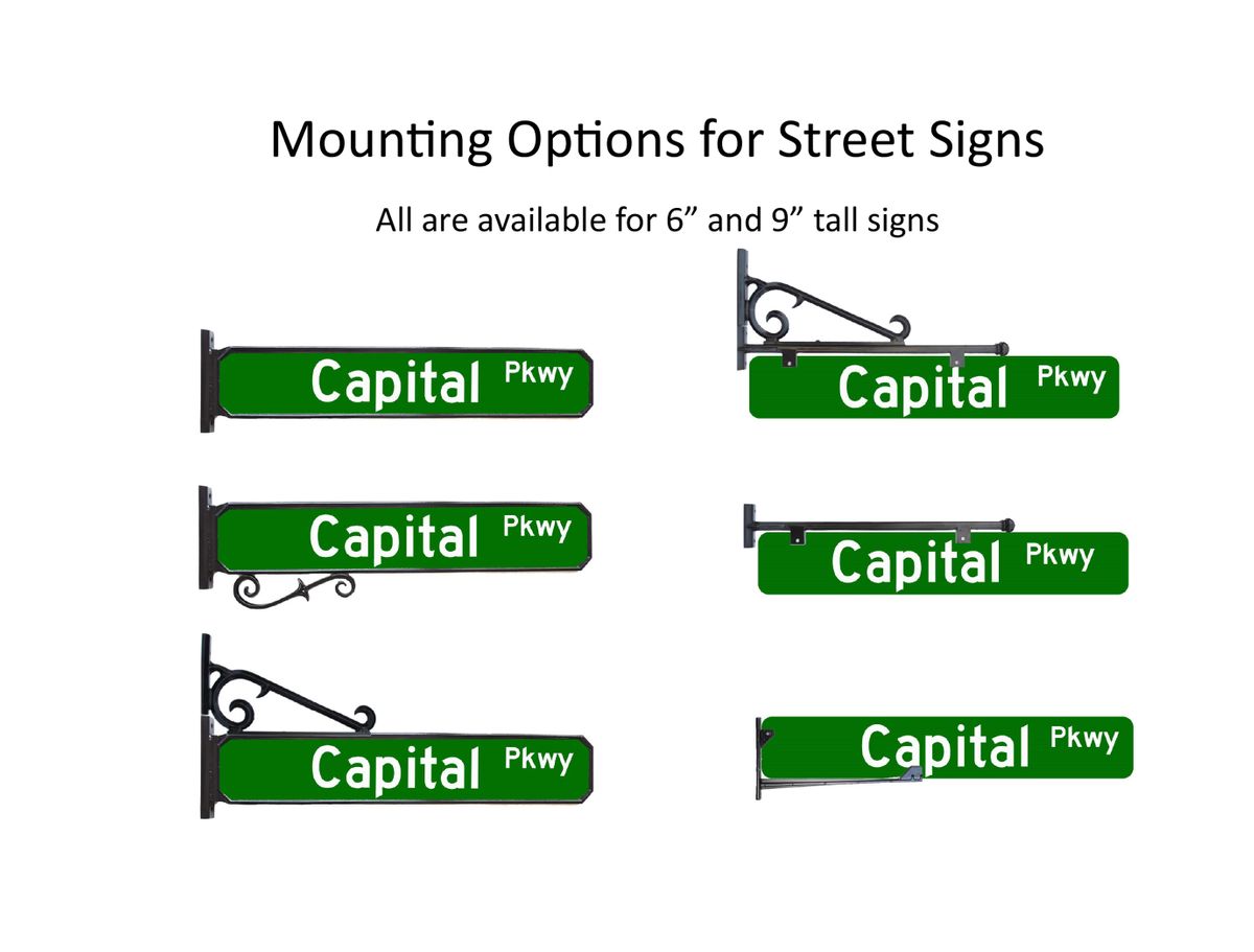 street sign mounting options