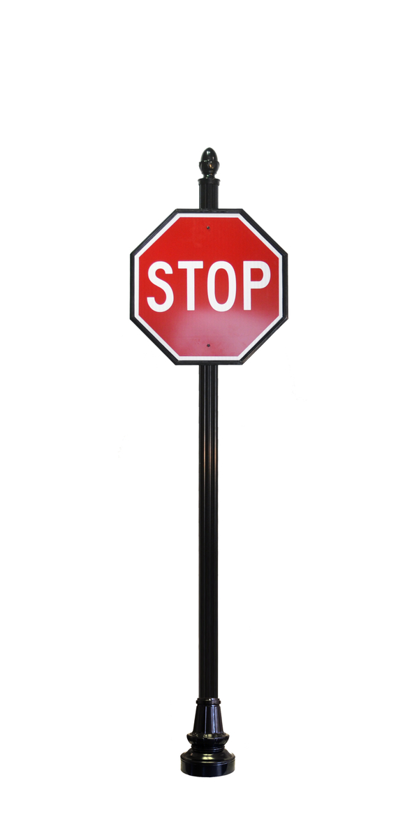 Decorative Stop Sign - 4D2 - Capital StreetScapes