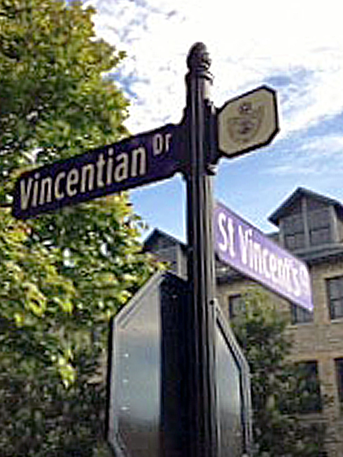 Decorative Street Sign with Logo for Niagara University Niagara University Decorative Street Signs