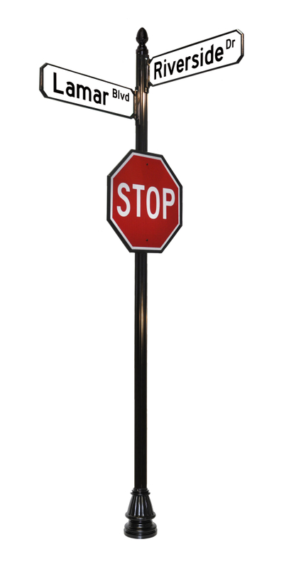 decorative sign post examples capital streetscapes