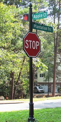 cap street stop sign