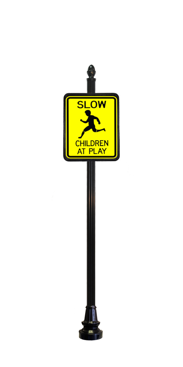 DECORATIVE STREET SIGN POLE EXAMPLE 4D3 4 IN Children at Play.jpg