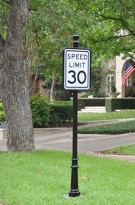 Decorative Speed Limit Sign