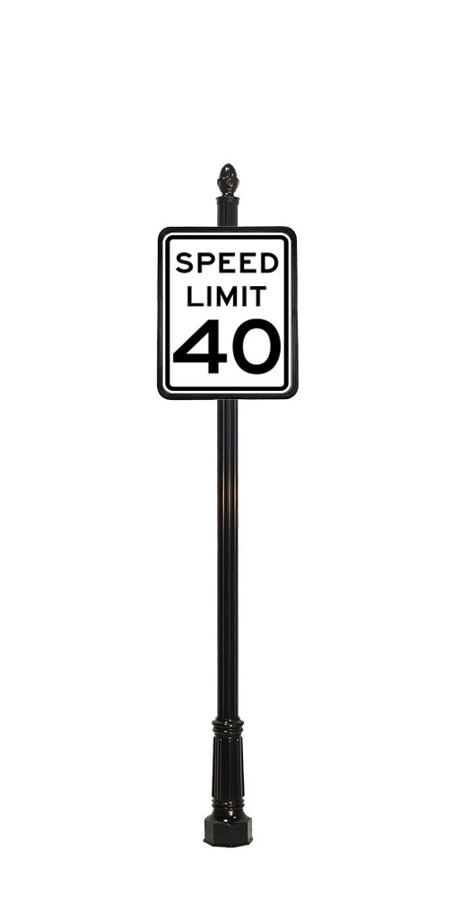 Decorative Speed Sign 4A3 Capital StreetScapes