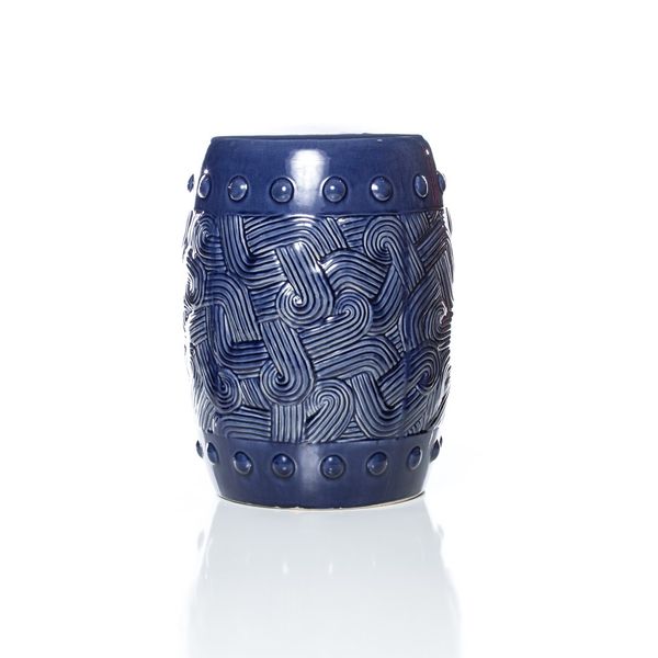 Navy Garden Stool Panacea Collection Boutique Event Als In Navy Garden Stool