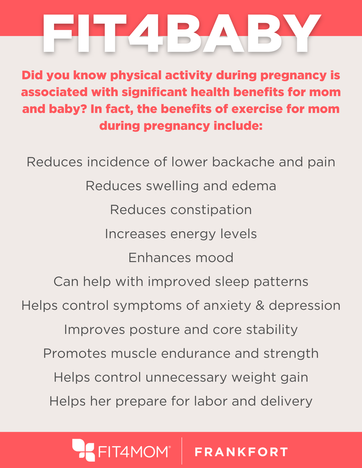FIT4BABY Fact Sheet