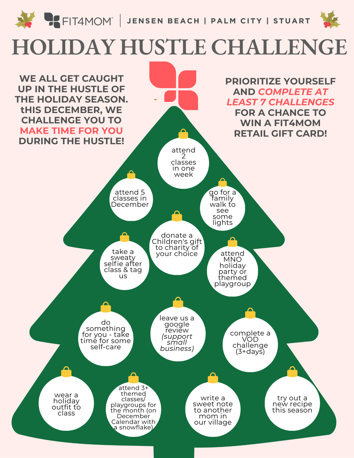 Holiday hustle challenge
