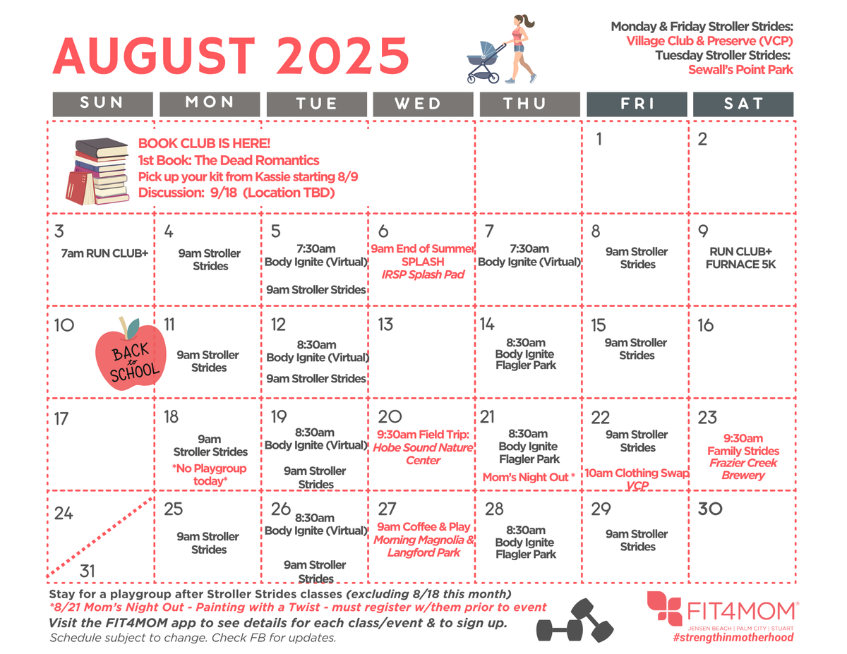 Mommy & Me and Strength Fitness Classes and Events