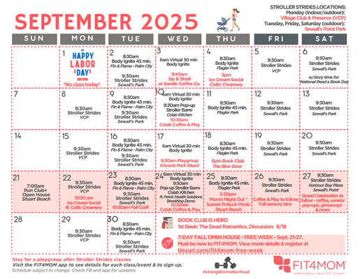 September Schedule