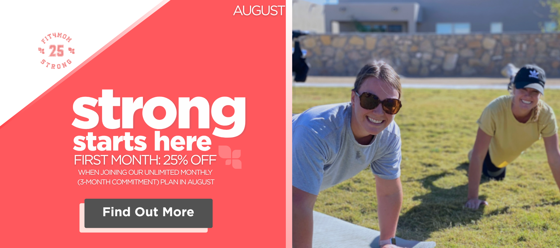 FIT4MOM - Strong Starts Here! 25% off your first month when joining in August
