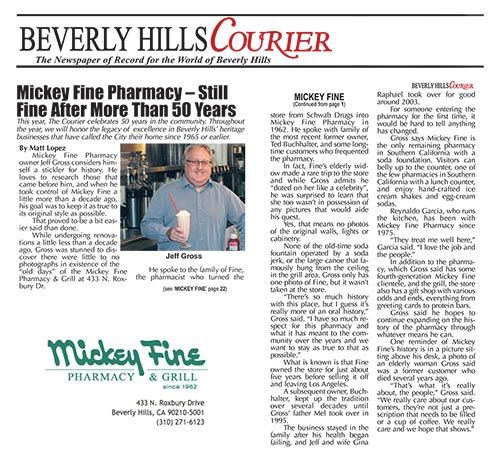 Beverly Hills Courier News Print