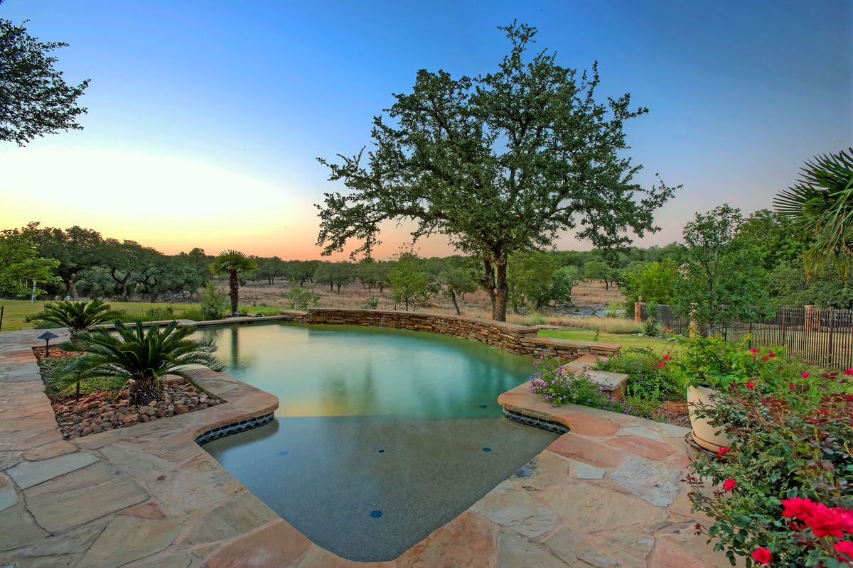 Hill Country Backyard with Pool