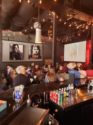 Seated with Projector