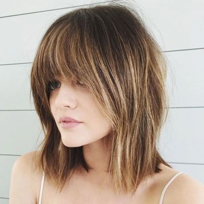 Lucy Hale Cresent Moon Bangs