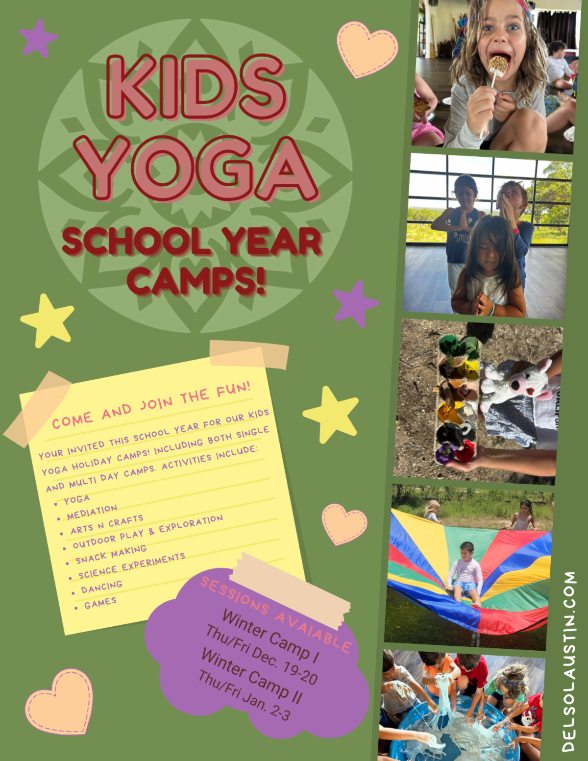 Kids Yoga School Year Camps